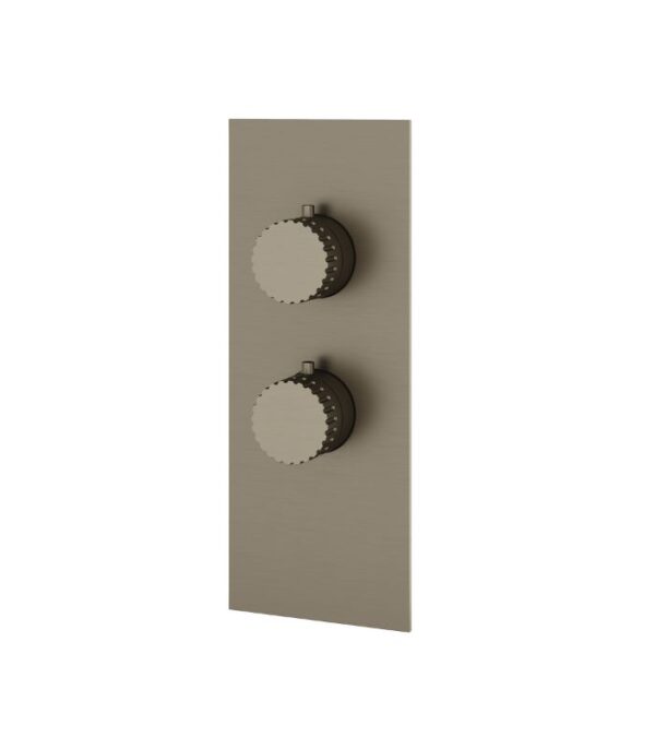 Aquabrass TOSCA SR3134 Square Round Trim Set for 1 Shut-Off Thermostatic Valve - Image 6