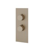 Aquabrass TOSCA SR3134 Square Round Trim Set for 1 Shut-Off Thermostatic Valve - Image 7