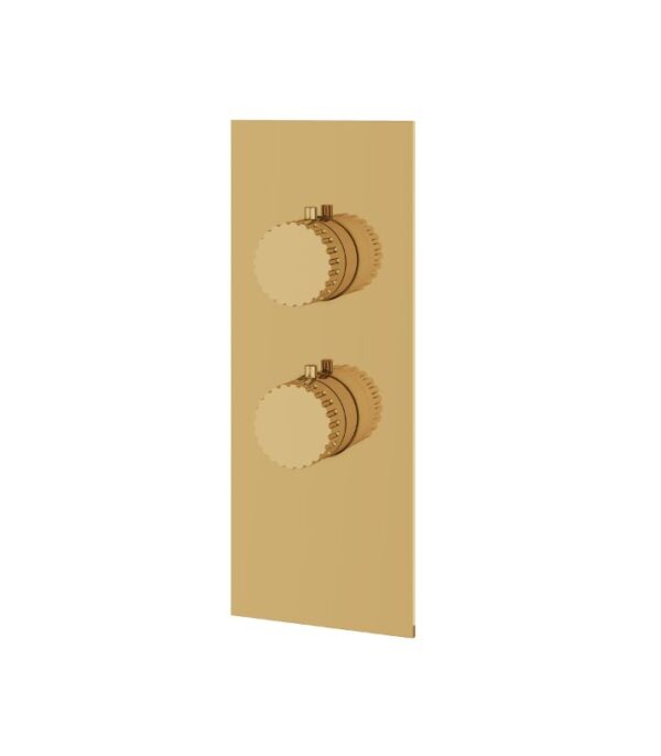 Aquabrass TOSCA SR3134 Square Round Trim Set for 1 Shut-Off Thermostatic Valve - Image 3