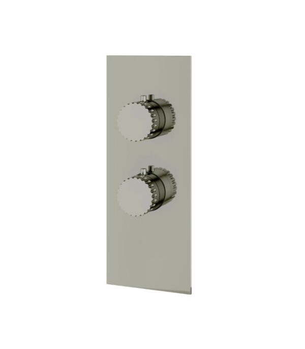 Aquabrass TOSCA SR3134 Square Round Trim Set for 1 Shut-Off Thermostatic Valve - Image 2