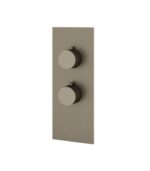 Aquabrass SQUARE / ROUND SR3195 4 1/4” x 11” x 1/8” Shower Trim Set Variable Finish - Image 5