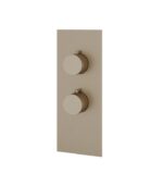 Aquabrass SQUARE / ROUND SR3195 4 1/4” x 11” x 1/8” Shower Trim Set Variable Finish - Image 2