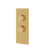 Aquabrass SQUARE / ROUND SR3195 4 1/4” x 11” x 1/8” Shower Trim Set Variable Finish - Image 7