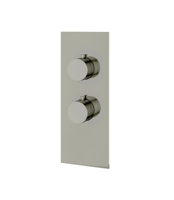Aquabrass SQUARE / ROUND SR3195 4 1/4” x 11” x 1/8” Shower Trim Set Variable Finish - Image 4