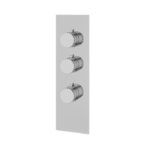 Aquabrass TOSCA Square Round Trim Set for 2 Shut-Off Thermostatic Valve SR3234