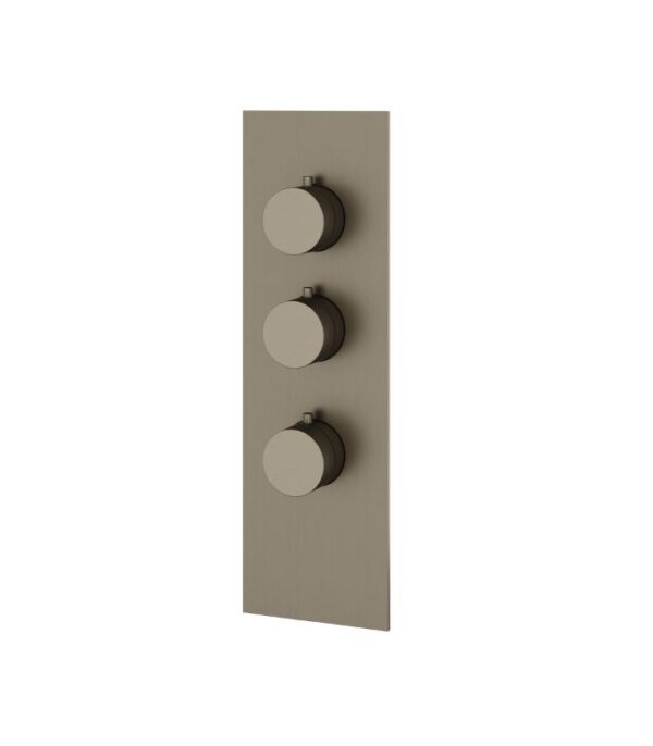 Aquabrass SQUARE / ROUND SR3295 4 1/4” x 13 3/4” x 1/8” Shower Trim Set Variable Finish - Image 5