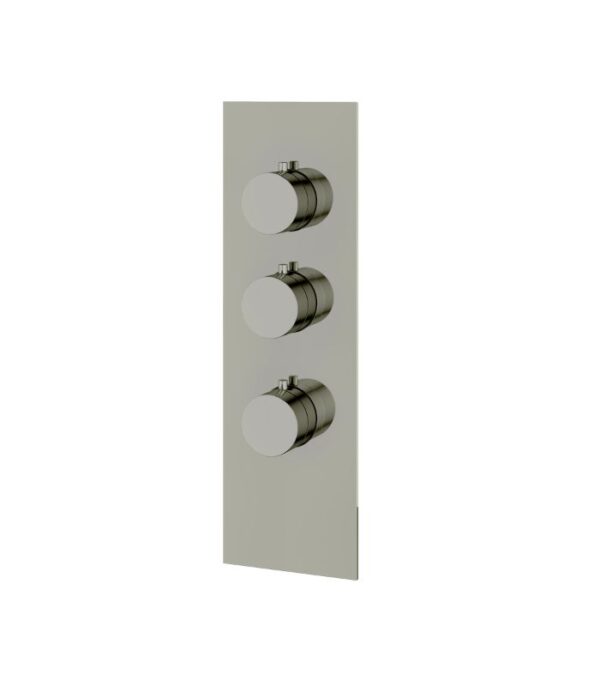 Aquabrass SQUARE / ROUND SR3295 4 1/4” x 13 3/4” x 1/8” Shower Trim Set Variable Finish - Image 4