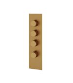 Aquabrass TOSCA Square Round Trim Set for 3 Shut-Off Thermostatic Valve SR3334 - Image 3