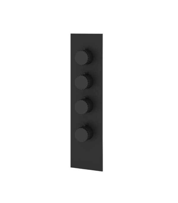 Aquabrass TOSCA Square Round Trim Set for 3 Shut-Off Thermostatic Valve SR3334 - Image 4