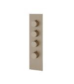 Aquabrass TOSCA Square Round Trim Set for 3 Shut-Off Thermostatic Valve SR3334 - Image 5