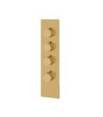 Aquabrass TOSCA Square Round Trim Set for 3 Shut-Off Thermostatic Valve SR3334 - Image 6