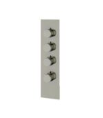 Aquabrass TOSCA Square Round Trim Set for 3 Shut-Off Thermostatic Valve SR3334 - Image 7