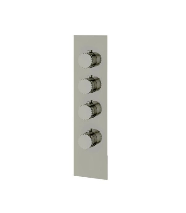 Aquabrass TOSCA Square Round Trim Set for 3 Shut-Off Thermostatic Valve SR3334 - Image 7