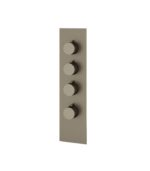Aquabrass SQUARE / ROUND 4 1/4" x 16 3/4" x 1/8" Shower Trim Set SR3395 Variable Finish - Image 5