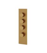 Aquabrass SQUARE / ROUND 4 1/4" x 16 3/4" x 1/8" Shower Trim Set SR3395 Variable Finish - Image 6