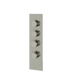 Aquabrass SQUARE / ROUND 4 1/4" x 16 3/4" x 1/8" Shower Trim Set SR3395 Variable Finish - Image 4