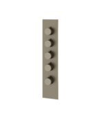 Aquabrass TOSCA SR3434 Square Round Trim Set for 4 Shut-Off Thermostatic Valve - Image 2