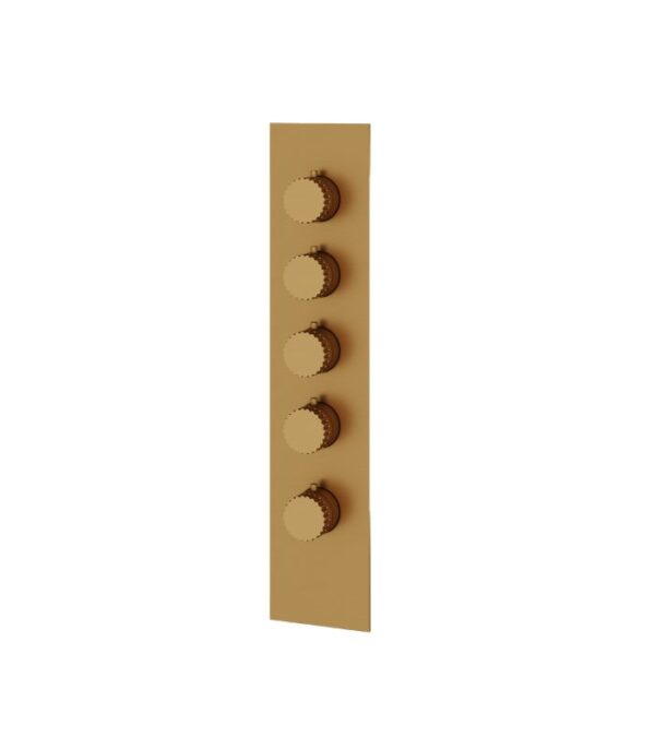 Aquabrass TOSCA SR3434 Square Round Trim Set for 4 Shut-Off Thermostatic Valve - Image 3