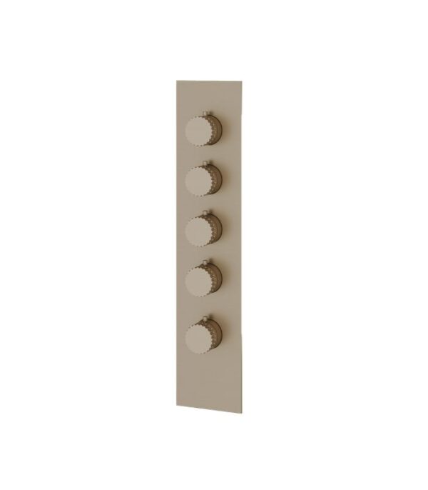 Aquabrass TOSCA SR3434 Square Round Trim Set for 4 Shut-Off Thermostatic Valve - Image 5