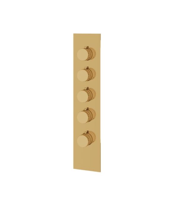 Aquabrass TOSCA SR3434 Square Round Trim Set for 4 Shut-Off Thermostatic Valve - Image 6