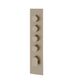 Aquabrass Alpha 4-Shut-Off Thermostatic Valve Trim Set SR3492BBC - Image 6