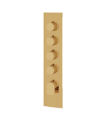 Aquabrass Alpha 4-Shut-Off Thermostatic Valve Trim Set SR3492BBC