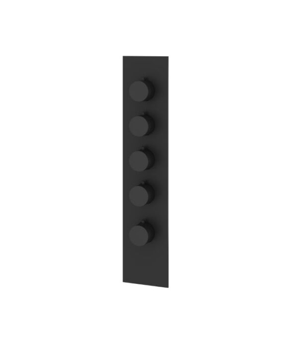 Aquabrass SR3495 4 1/4” x 19 5/8” x 1/8” Square/Round Shower Trim Set Variable Finish - Image 3