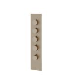 Aquabrass SR3495 4 1/4” x 19 5/8” x 1/8” Square/Round Shower Trim Set Variable Finish - Image 2