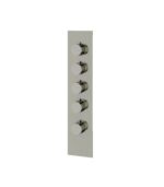 Aquabrass SR3495 4 1/4” x 19 5/8” x 1/8” Square/Round Shower Trim Set Variable Finish - Image 4
