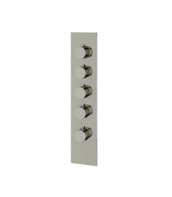Aquabrass SR3495 4 1/4” x 19 5/8” x 1/8” Square/Round Shower Trim Set Variable Finish - Image 4