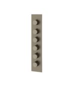 Aquabrass TOSCA SR3534 Square Round Trim Set for 5 Shut-Off Thermostatic Valve - Image 2