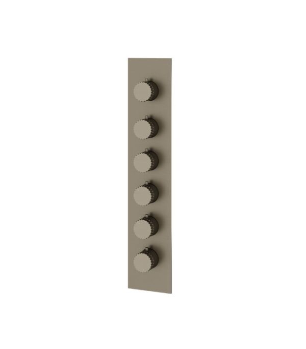 Aquabrass TOSCA SR3534 Square Round Trim Set for 5 Shut-Off Thermostatic Valve - Image 2