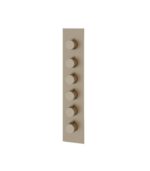 Aquabrass TOSCA SR3534 Square Round Trim Set for 5 Shut-Off Thermostatic Valve - Image 5