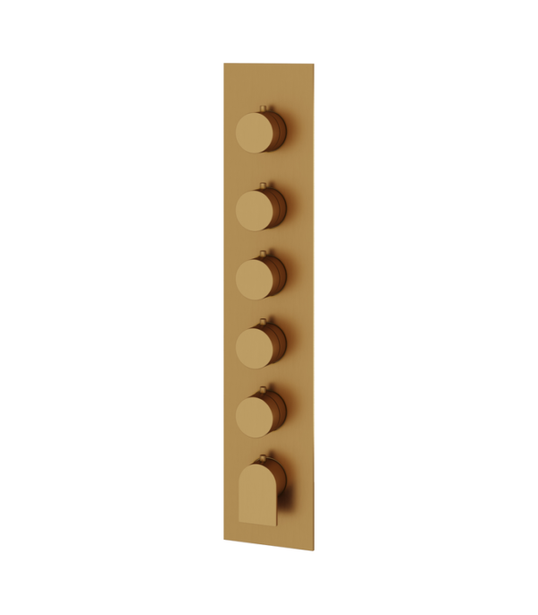 Aquabrass Alpha 5-Shut-Off Thermostatic Valve Trim Set SR3592BBC - Image 2