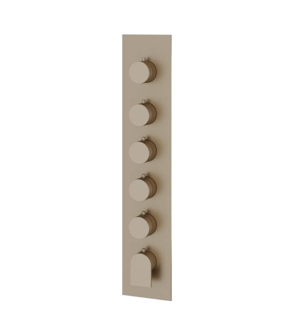 Aquabrass Alpha 5-Shut-Off Thermostatic Valve Trim Set SR3592BBC - Image 6
