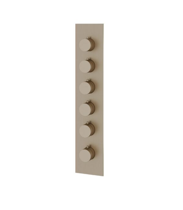 Aquabrass SR3595 21 1/16" x 4 1/4" x 1/8" Square / Round Shower Trim Set, Variable Finish - Image 2