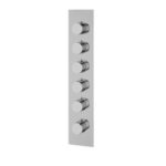 Aquabrass SR3595 21 1/16" x 4 1/4" x 1/8" Square / Round Shower Trim Set, Variable Finish