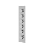 Aquabrass SR3595 21 1/16" x 4 1/4" x 1/8" Square / Round Shower Trim Set, Variable Finish