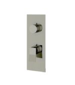 Aquabrass CHICANE Square Round Trim Set with 2-Way Shared Diverter for Thermostatic Valve, SR8219 - Image 2