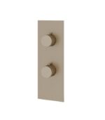 Aquabrass TOSCA SR8234 Square Round Trim Set with 2-Way Shared Diverter for Thermostatic Valve - Image 7