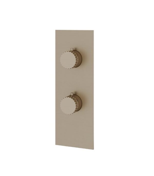 Aquabrass TOSCA SR8234 Square Round Trim Set with 2-Way Shared Diverter for Thermostatic Valve - Image 7