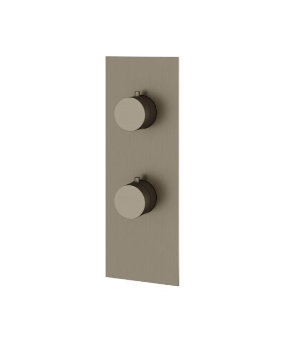 Aquabrass SQUARE / ROUND 4 1/4" x 12" x 1/8" 2-Way Shower Trim Set SR8295 - Image 5