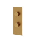 Aquabrass SQUARE / ROUND 4 1/4" x 12" x 1/8" 2-Way Shower Trim Set SR8295 - Image 6