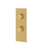 Aquabrass SQUARE / ROUND 4 1/4" x 12" x 1/8" 2-Way Shower Trim Set SR8295 - Image 7