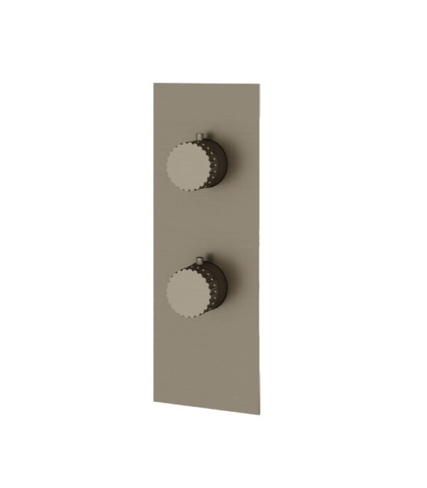 Aquabrass TOSCA Square Round 3-Way Shared Diverter Trim Set for Thermostatic Valve SR8334 - Image 5