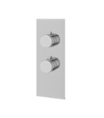 Aquabrass TOSCA Square Round 3-Way Shared Diverter Trim Set for Thermostatic Valve SR8334