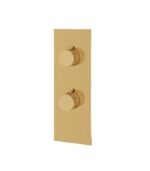 Aquabrass TOSCA Square Round 2-Way Non-Shared Diverter Trim Set for Thermostatic Valve SR9234 - Image 6