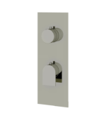 Aquabrass Alpha Square Round 2-Way Non-Shared Diverter Trim Set SR9292BBC - Image 4