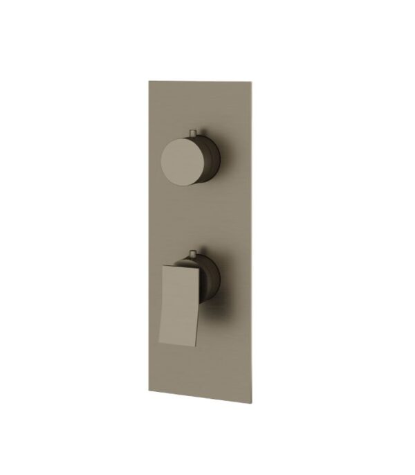 Aquabrass CHICANE Square Round 3-Way Non-Shared Diverter Shower Trim Set for Thermostatic Valve SR9319 - Image 4