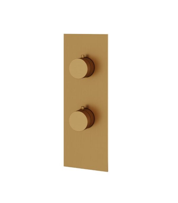 Aquabrass Square / Round 3-Way Non-Shared Shower Trim Set 4 1/4" x 12" x 1/8" SR9395 - Image 6